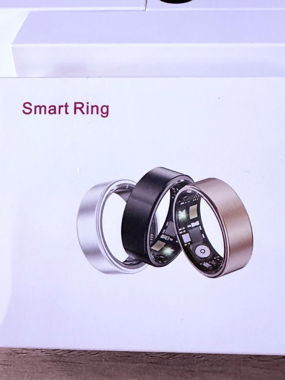 Health Tracking Smart Ring, Gold size 10
